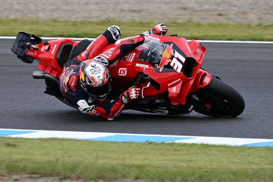 Pedro Acosta in actie in Japan