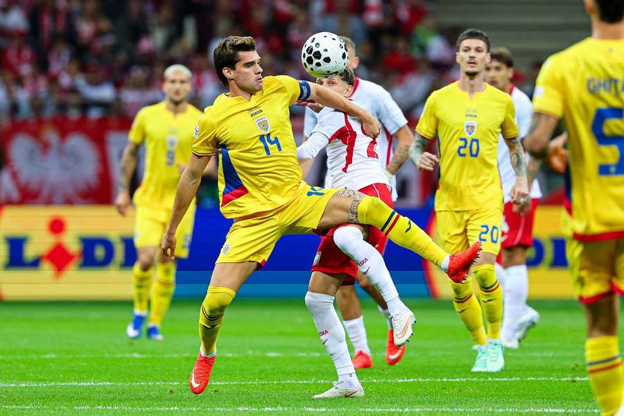 Ianis Hagi, în timpul duelului Polonia - România, 2 octombrie 2026, UEFA Nations League