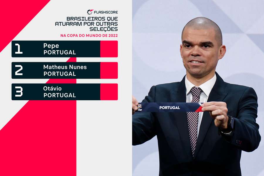 Pepe, Matheus Nunes e Otávio jogaram Copa do Mundo por Portugal