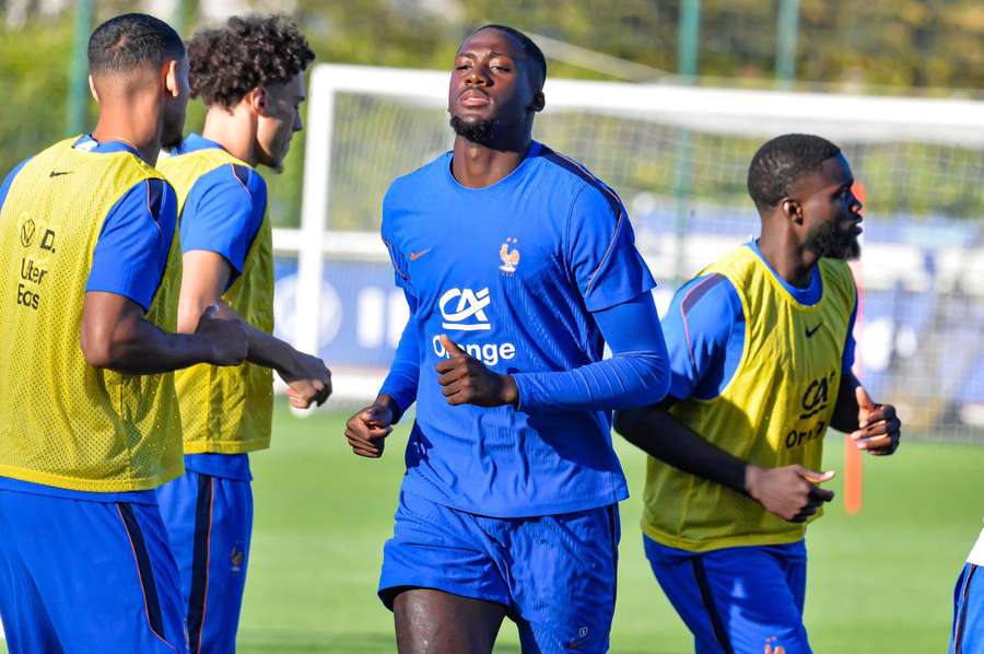 Ibrahima Konate in France training Ibrahima Konate in France training