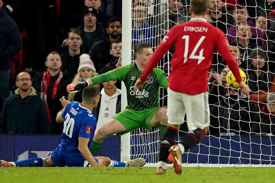 Coady turning the ball into his own net