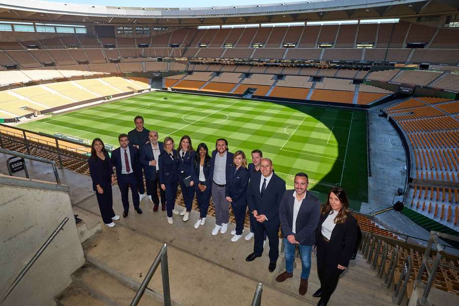 Los delegados de la FIFA, en La Cartuja