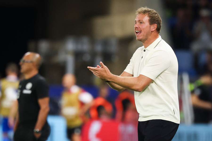 Nagelsmann à Bratislava jeudi soir. Nagelsmann à Bratislava jeudi soir.