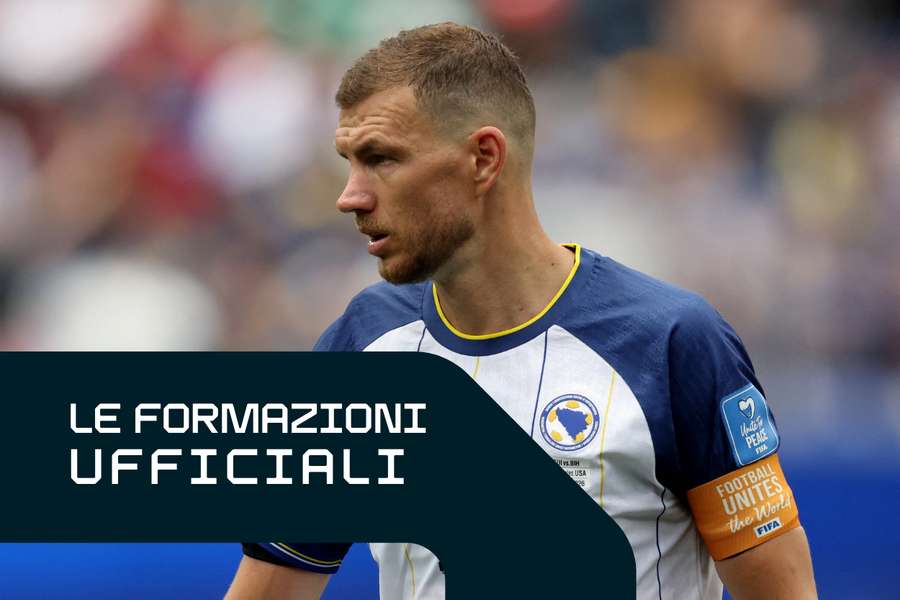 Dzeko, attaccante della Bosnia Dzeko, attaccante della Bosnia