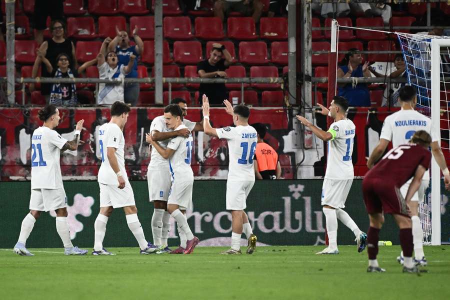 Pavlidis celebra golo pela Grécia