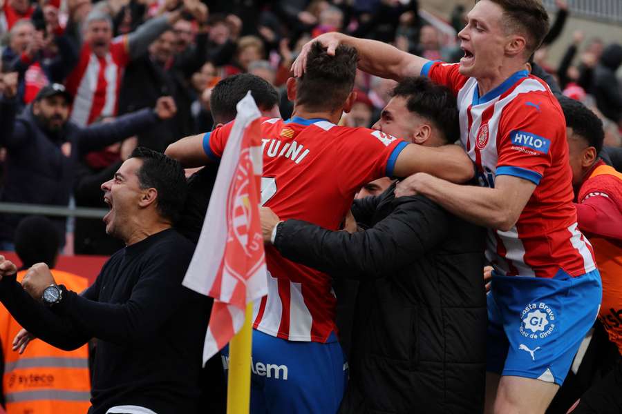 Girona won zaterdag in extremis van Valencia