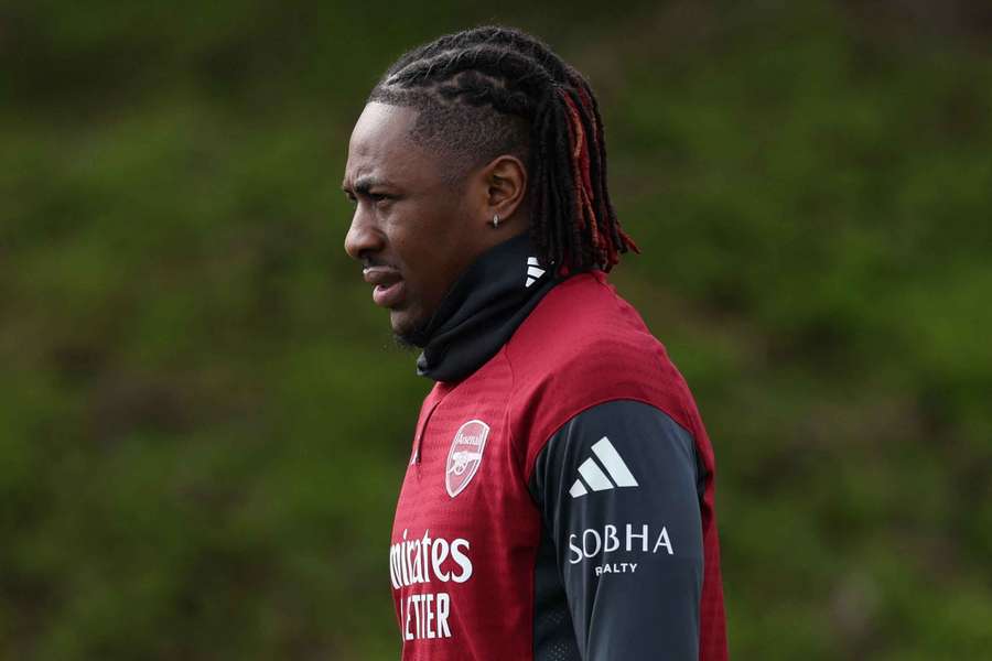 Arsenal's Eberechi Eze during training