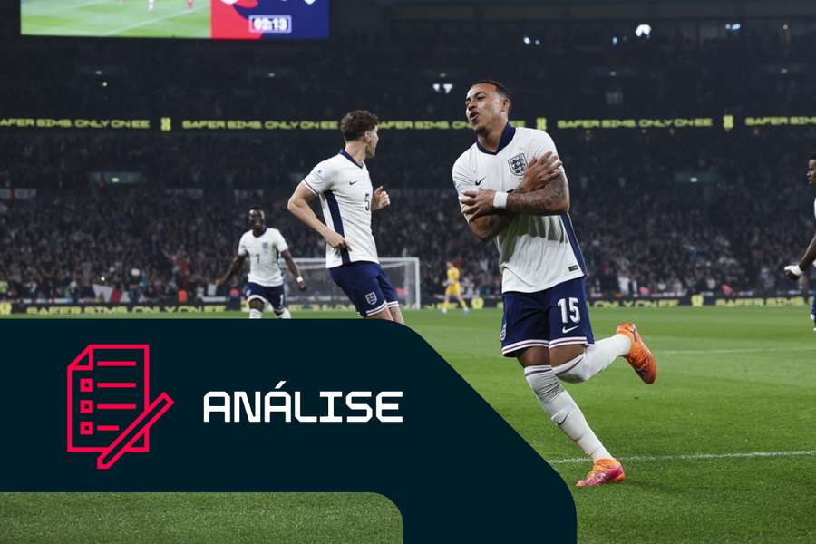 Morgan Rogers, de Inglaterra, inaugurou o marcador frente ao País de Gales em Wembley