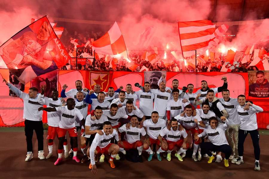 Steaua Roșie Belgrad, singura echipă neînvinsă din primele ligi de pe continent