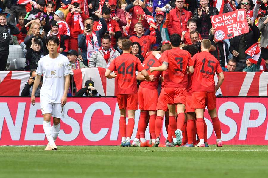 Il Bayern celebra un gol