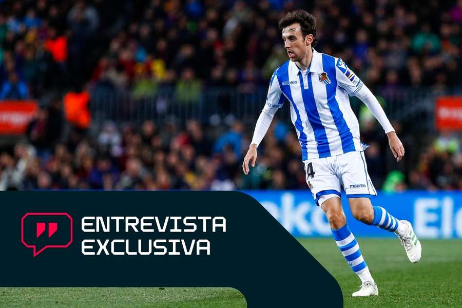 Rubén Pardo, durante un partido con la Real Sociedad Rubén Pardo, durante un partido con la Real Sociedad