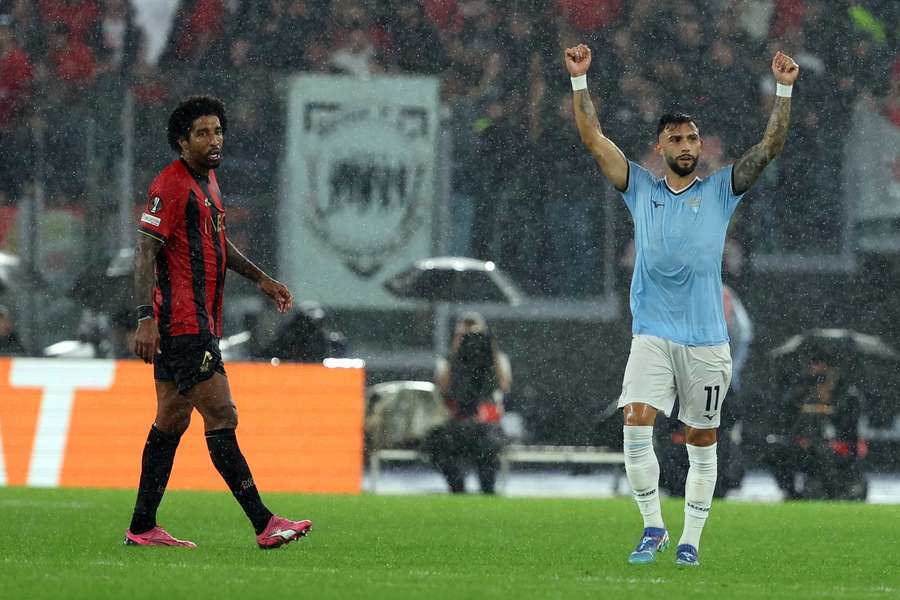 Taty Castellanos bisou pela Lazio diante do Nice