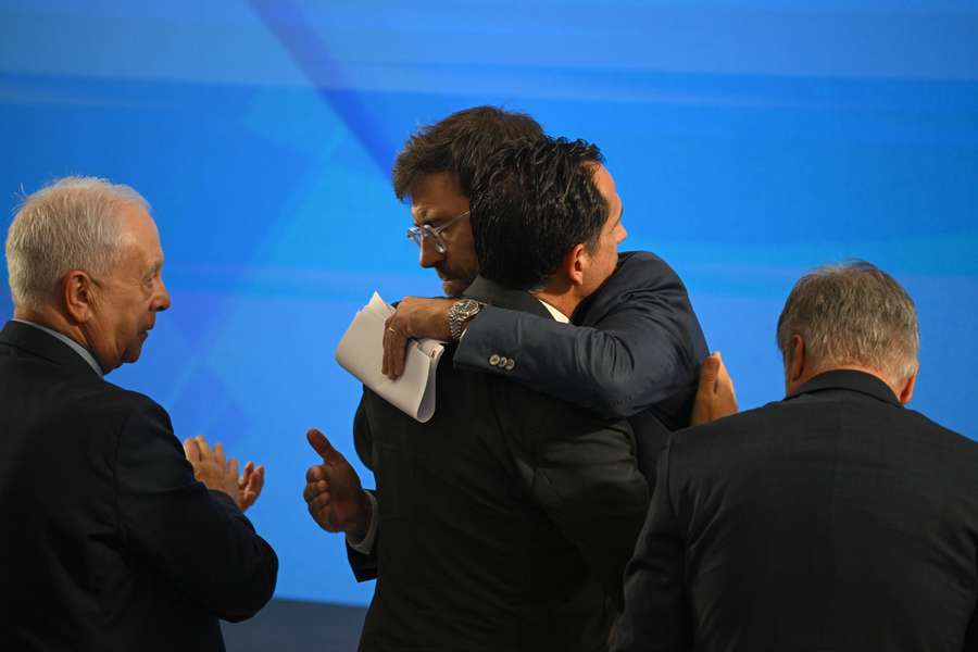 Pedro Proença com Pedro Sousa, novo presidente da AF Braga
