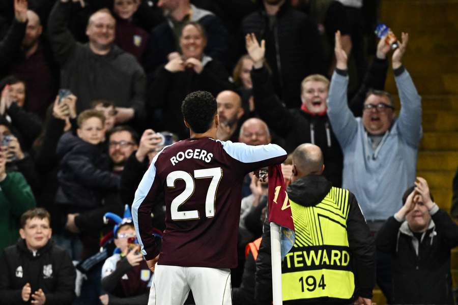 L'esultanza di Rogers