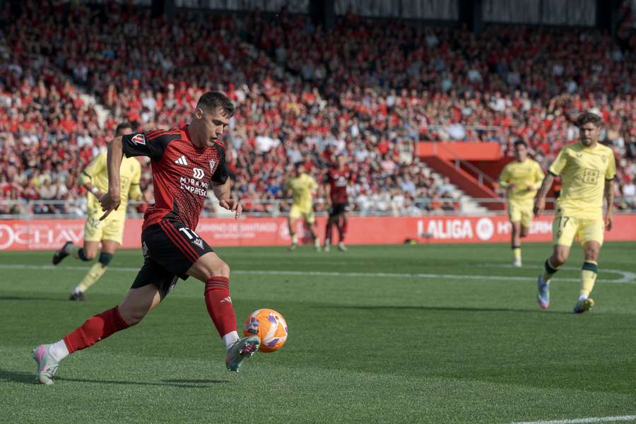 Urko Izeta, con el Mirandés