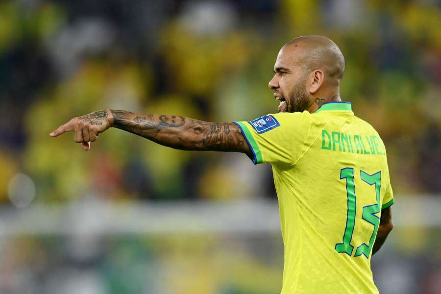 Dani Alves played for Brazil during the World Cup in Qatar