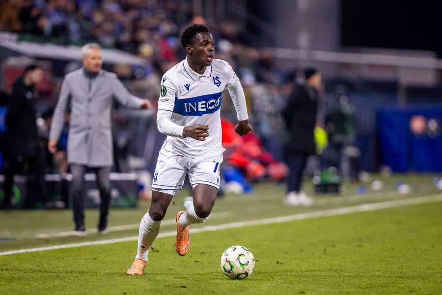 Omar Janneh v prvním utkání na hřišti Sigmy Olomouc.