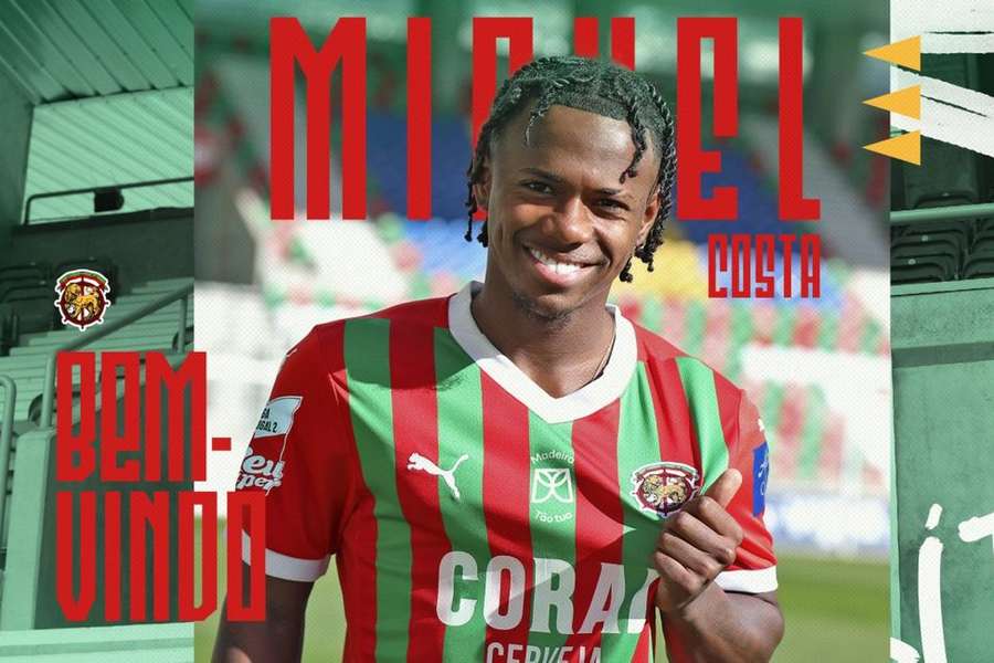 Michel Costa chega ao Marítimo emprestado pelo Estoril