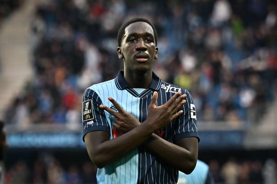 Rassoul Ndiaye, l'homme qui a permis au Havre d'arracher le point du match nul. 