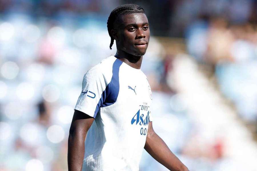 Manchester City winger Jeremy Monga. Manchester City winger Jeremy Monga.