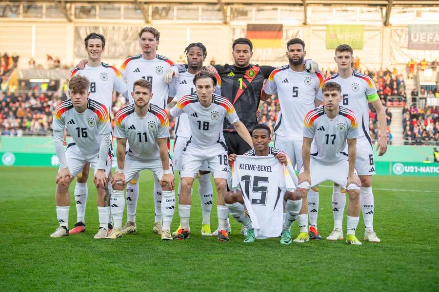 U21bei ihrem letzten Länderspiel Ende März gegen Israel.