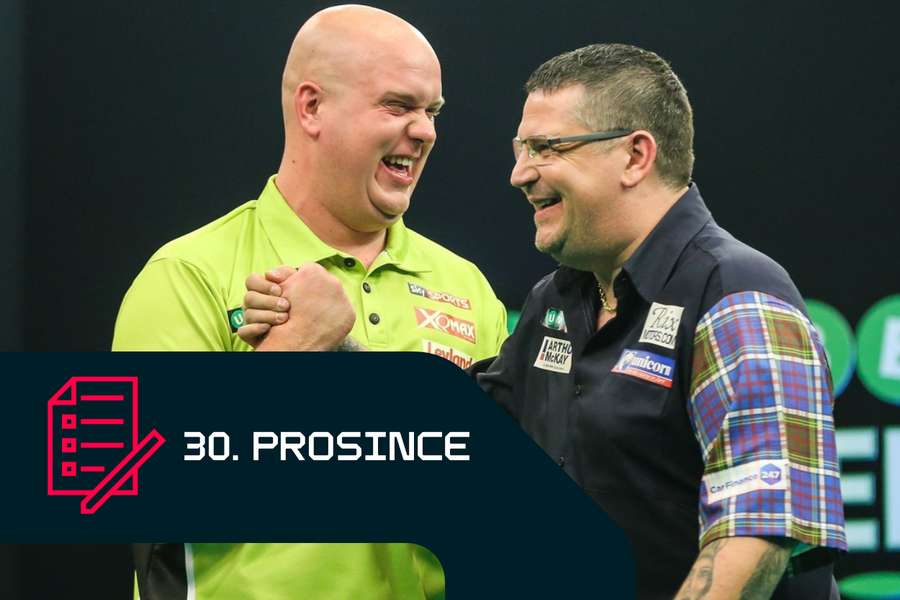 Michael van Gerwen a Gary Anderson.