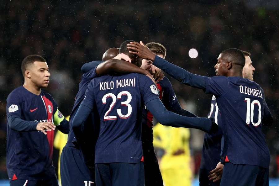PSG defeated Nantes 2-1 in Paris