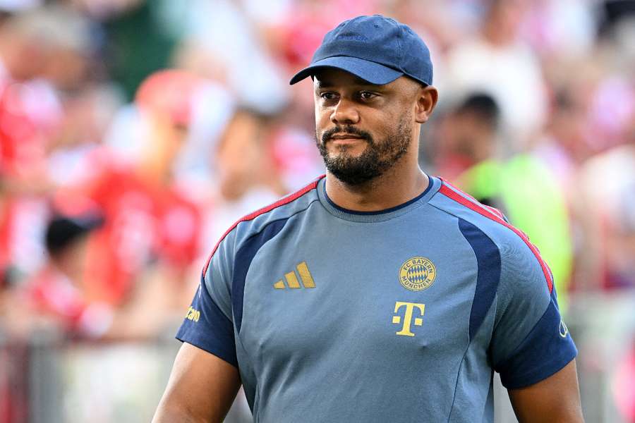 Vincent Kompany on the touchline Vincent Kompany on the touchline