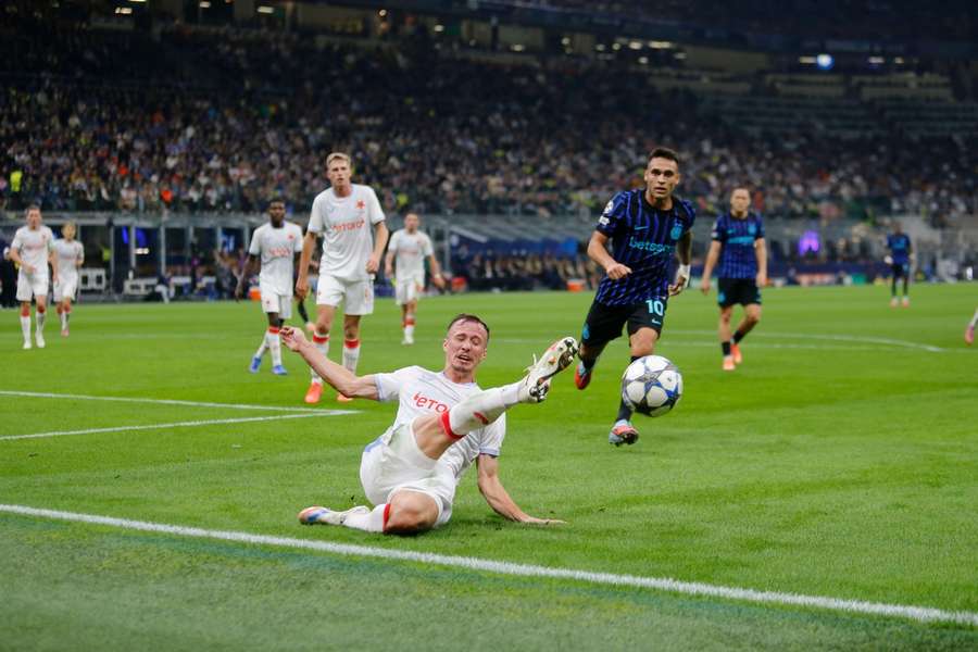 Tomáš Vlček si proti Interu pořádně zaběhal.