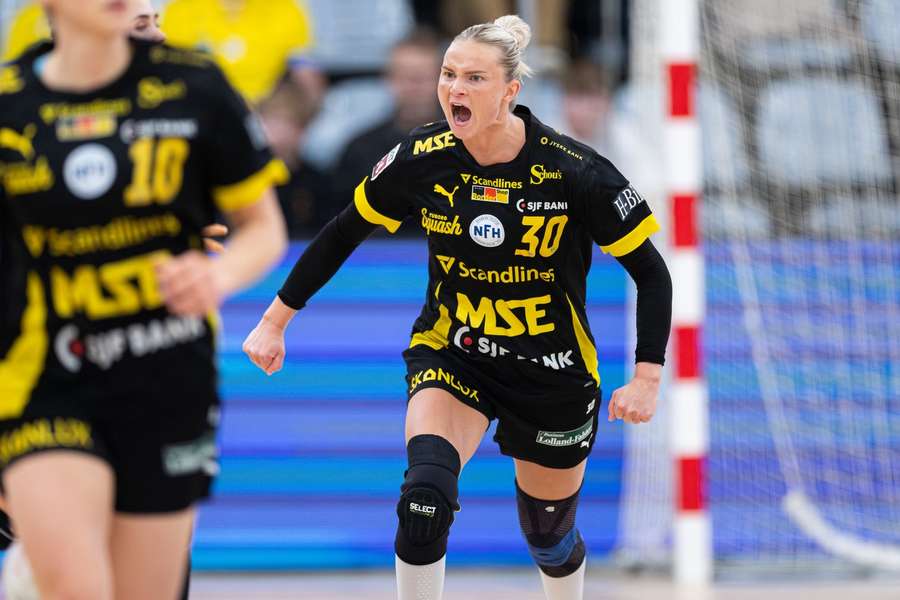 Clara Lerby had a superb afternoon for Nykobing Clara Lerby had a superb afternoon for Nykobing