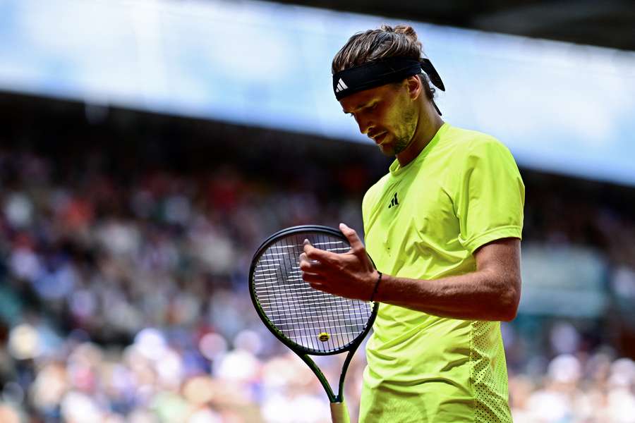 Alexander Zverev beim Achtelfinale gegen Tallon Griekspoor.