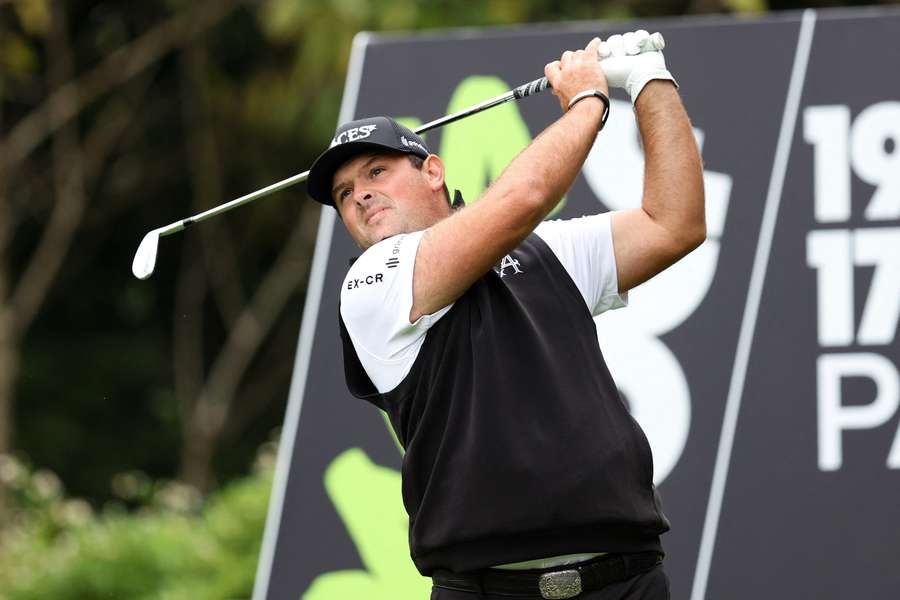 Patrick Reed plays a shot during the LIV Golf Hong Kong earlier this month