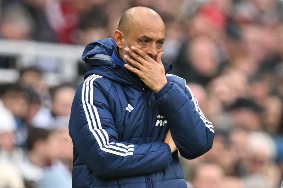 Nottingham Forest manager Nuno Espirito Santo looks on during their 4-3 defeat to Newcastle at the weekend