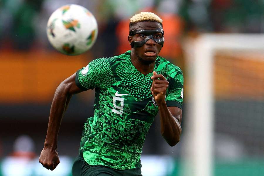 Nigerias Victor Osimhen var tvivlsom til AFCON-semifinalen mod Sydafrika.