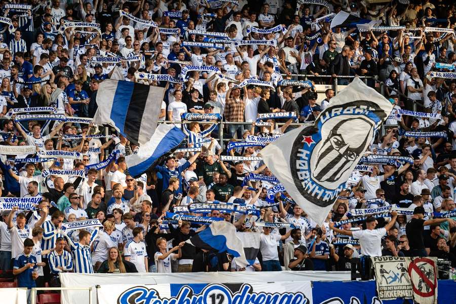FC Copenhagen's fans celebrate the win over Sonderjyske FC Copenhagen's fans celebrate the win over Sonderjyske