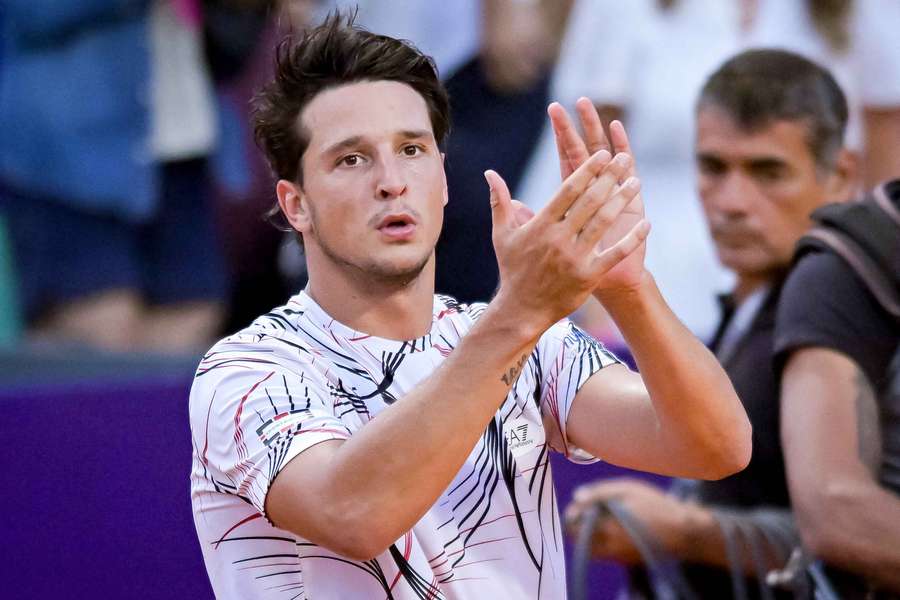 Luciano Darderi a fine gara Luciano Darderi a fine gara