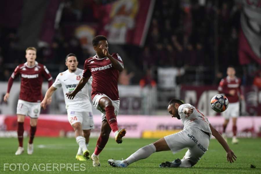 Clinton N'Jie a marcat primul gol pentru Rapid