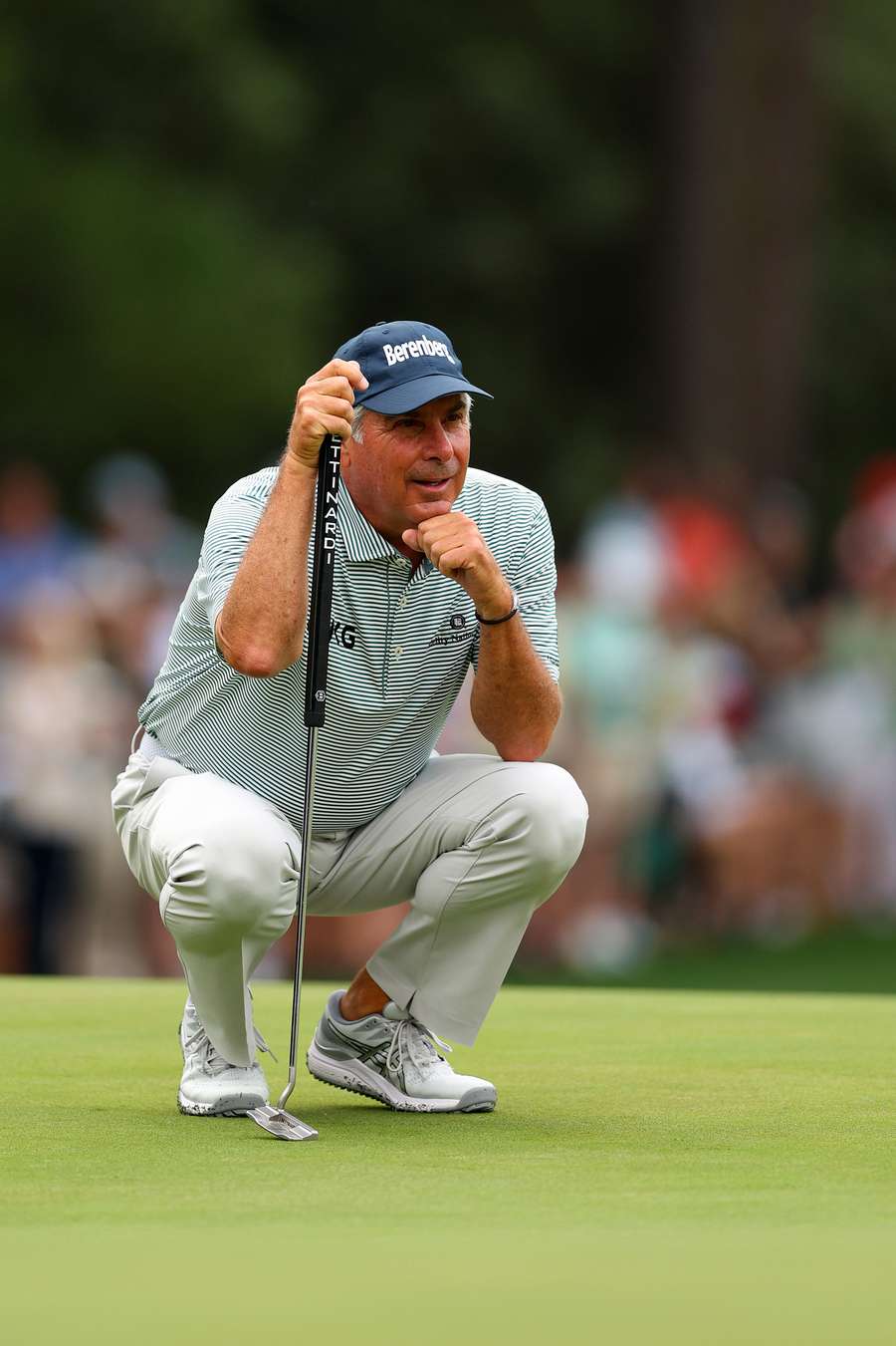 Fred Couples looks on as he finishes day one with an impressive score of 71