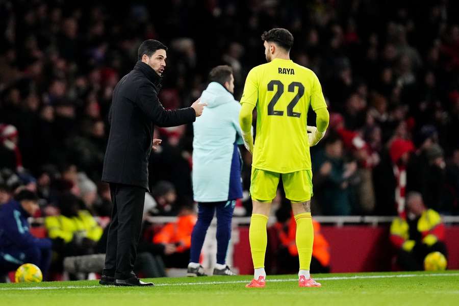 Arsenal manager Mikel Arteta will be keeping a close eye on the ball when Manchester United visit the Emirates Stadium