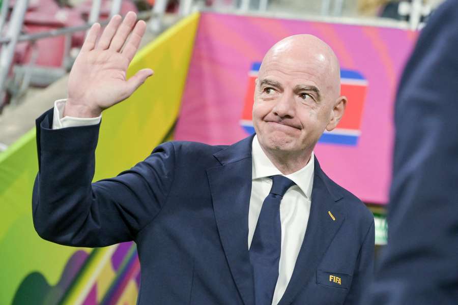 El presidente de la FIFA, Infantino, en Lodz El presidente de la FIFA, Infantino, en Lodz