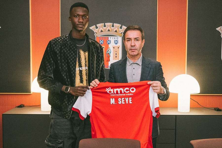 Modou Seye com António Salvador