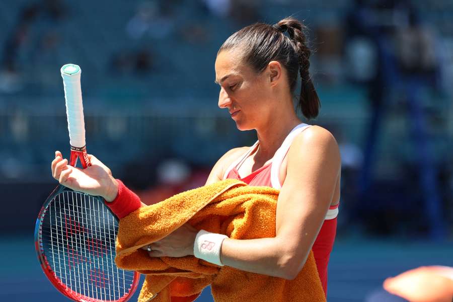 Caroline Garcia à Miami le mois dernier.