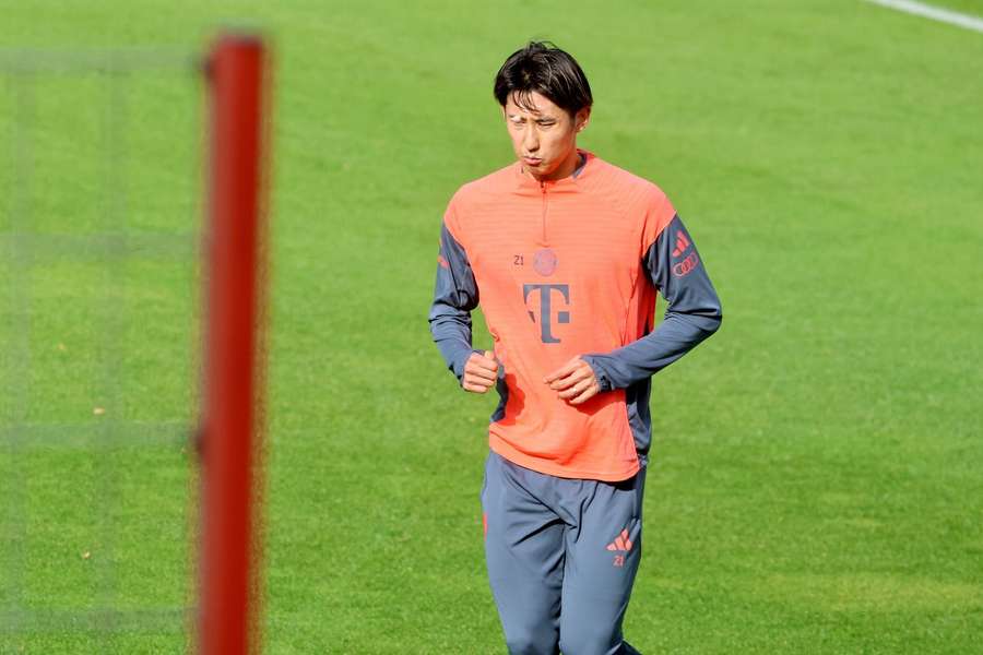 Hiroki Ito auf dem Trainingsplatz. Hiroki Ito auf dem Trainingsplatz.