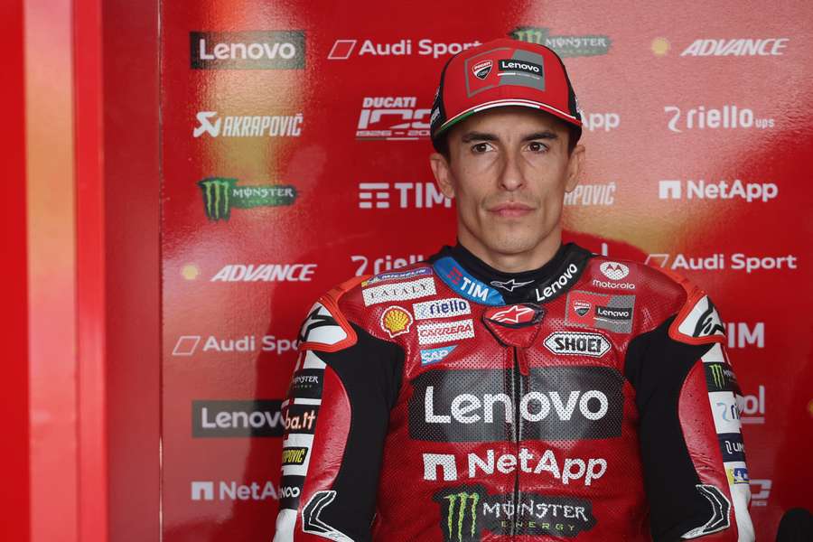 Marc Márquez, serio ante una temporada que no ha empezado como quería