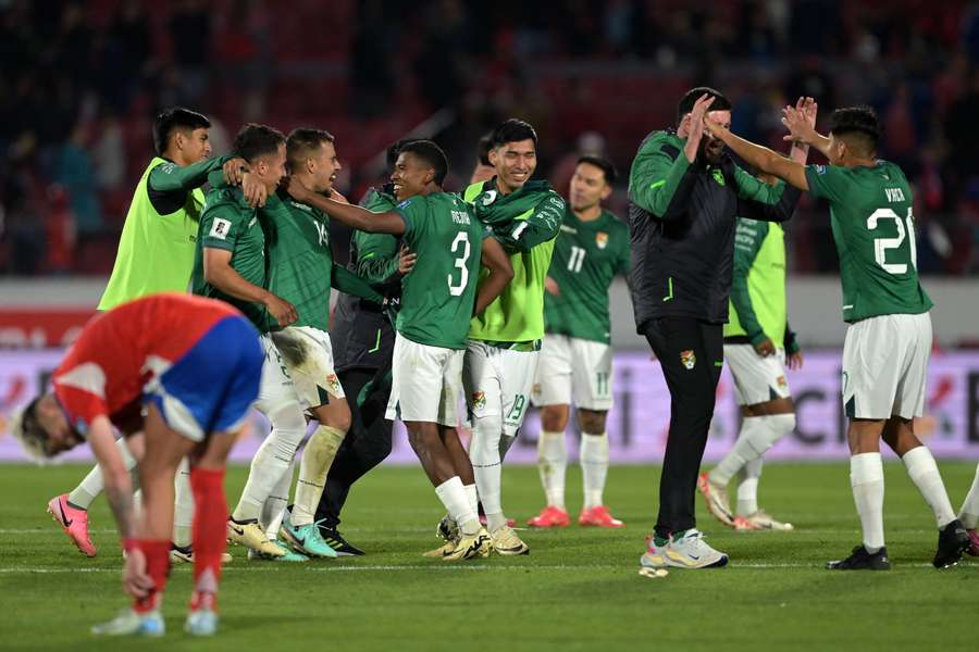 Chile, derrotada por Bolivia.