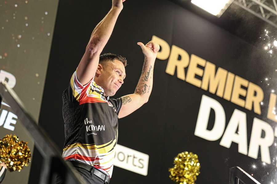 Gerwyn Price has won the first-ever night of Premier League darts in Antwerp