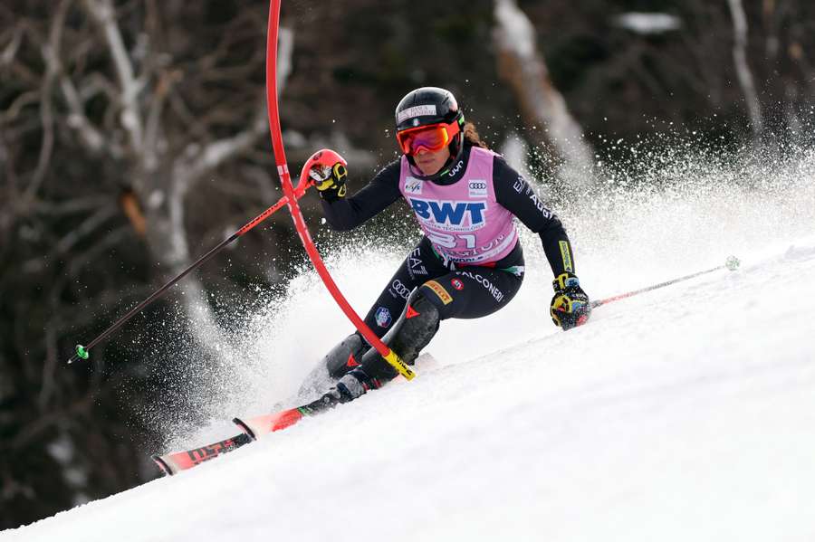Brignoneová v slalome.