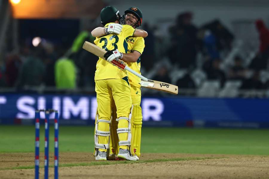 Head and Labuschagne celebrate