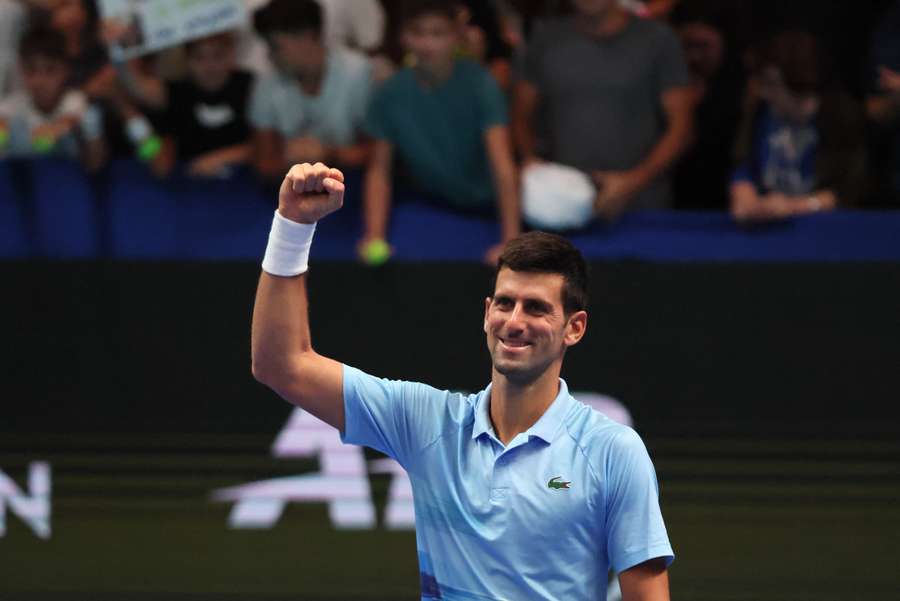 Novak Djokovic à Tel Aviv le 2 octobre.