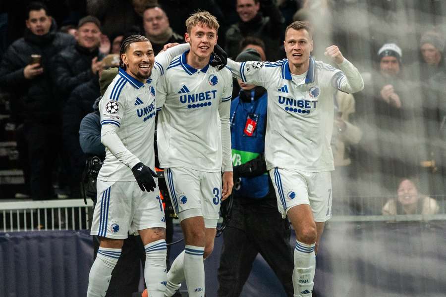 FC Copenhagen celebrated their ticket to the semi-finals of the Danish Cup FC Copenhagen celebrated their ticket to the semi-finals of the Danish Cup